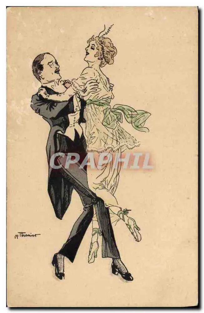 Tanz — Illustration — G. H., Paris, Serie 77 - Vorderseite