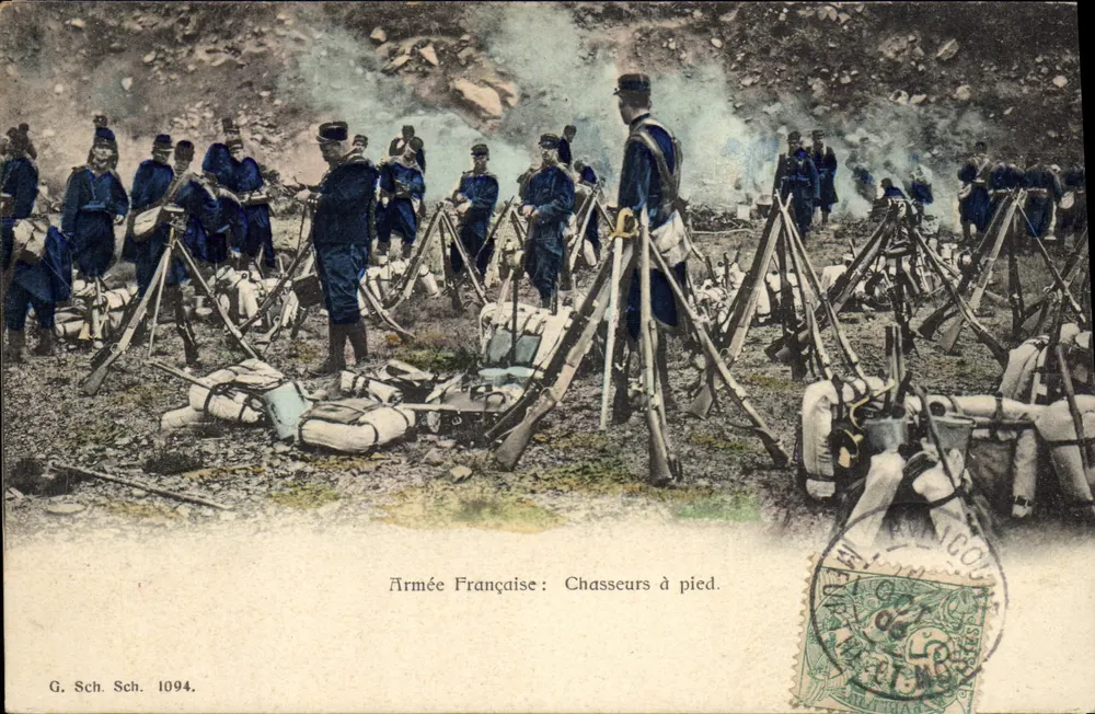 Exército Francês: Caçadores a pé — G. Sch. Sch. 1094 - Frente