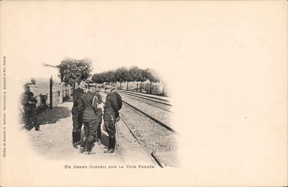 Ein Grosser Rat auf der Eisenbahn — Clichés von Immele H. Ballien, Nancy - Vorderseite