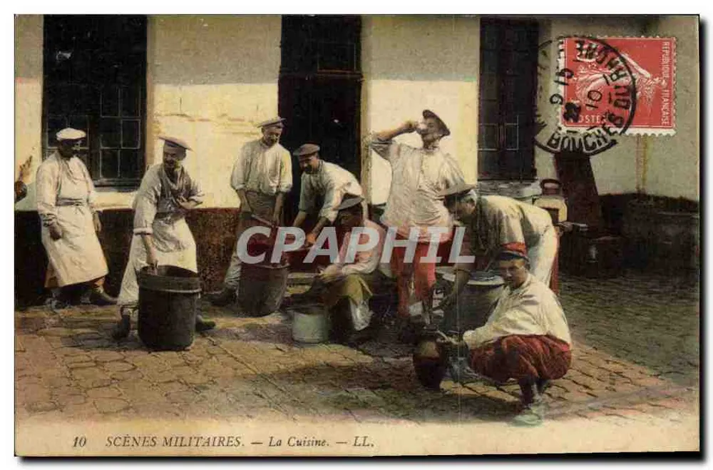 Cenas Militares — A Cozinha — LL. - Frente