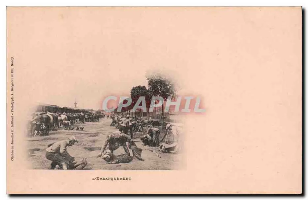 O Embarque — Nancy — Chibis de Jeanne II. Ballinot & Berguert et Cie - Frente
