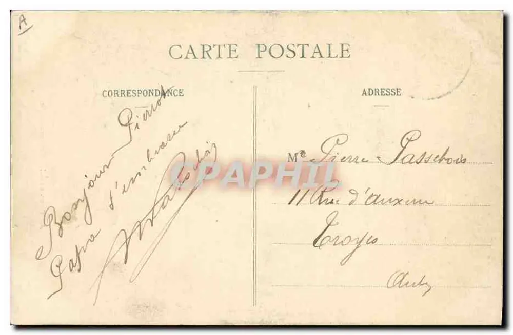 Mulher com coifa normanda — Coleção P. Bunel, editor em Vimoutiers (Orne) — n° 706 - Verso