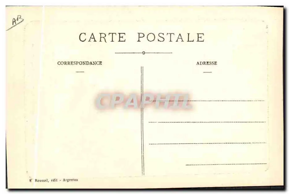 Em Normandia — A Fiação no Roquete — Roussel, editor Argentan, n° 910 - Verso