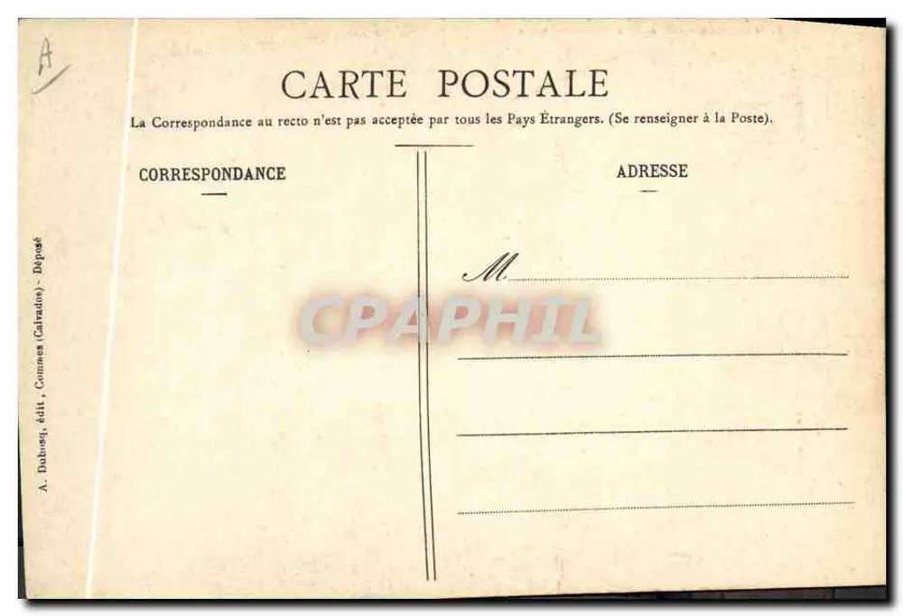 Mulher em traje normando — Pays de Caux — A.D. - 375 — Coleção Levrault - Verso