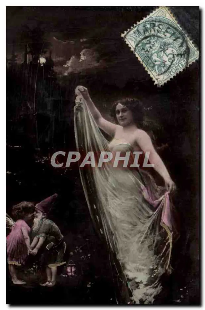 Fee in einem nächtlichen Garten — Edition Orangutpie, Stéglitz 1904 - Vorderseite