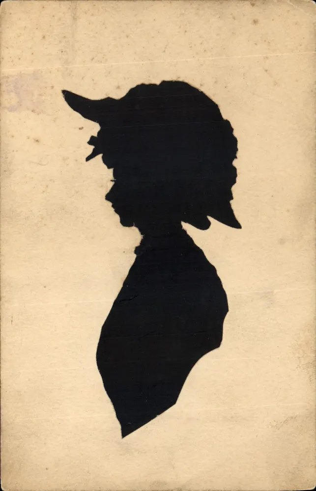 Silhouette einer Frau — 19. Jahrhundert — Kein Verlag oder Nummer sichtbar - Vorderseite
