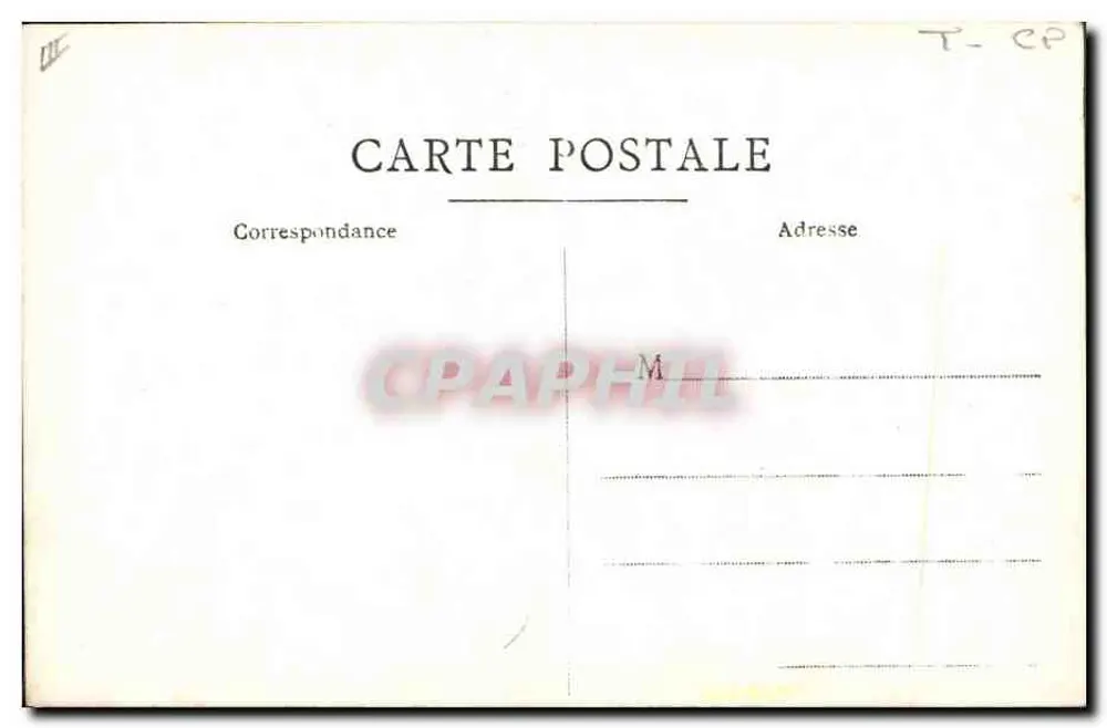 Mulher lendo um livro ao ar livre — Carta postal anônima — Editor não identificado - Verso