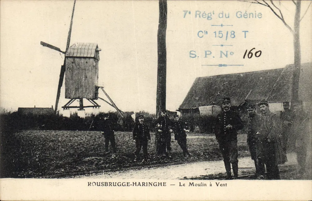 Rousbrugge-Haringhe — Das Windrad — 7. Ingenieur-Regiment - Vorderseite