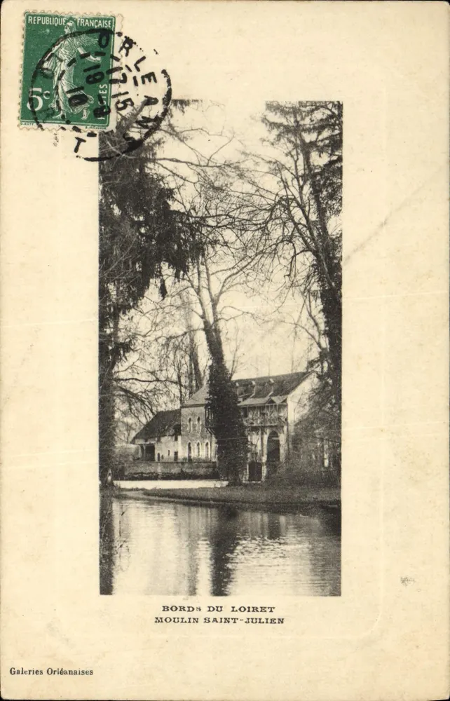 Ufer des Loiret — Moulin Saint-Julien — Orléanaises Galerien - Vorderseite