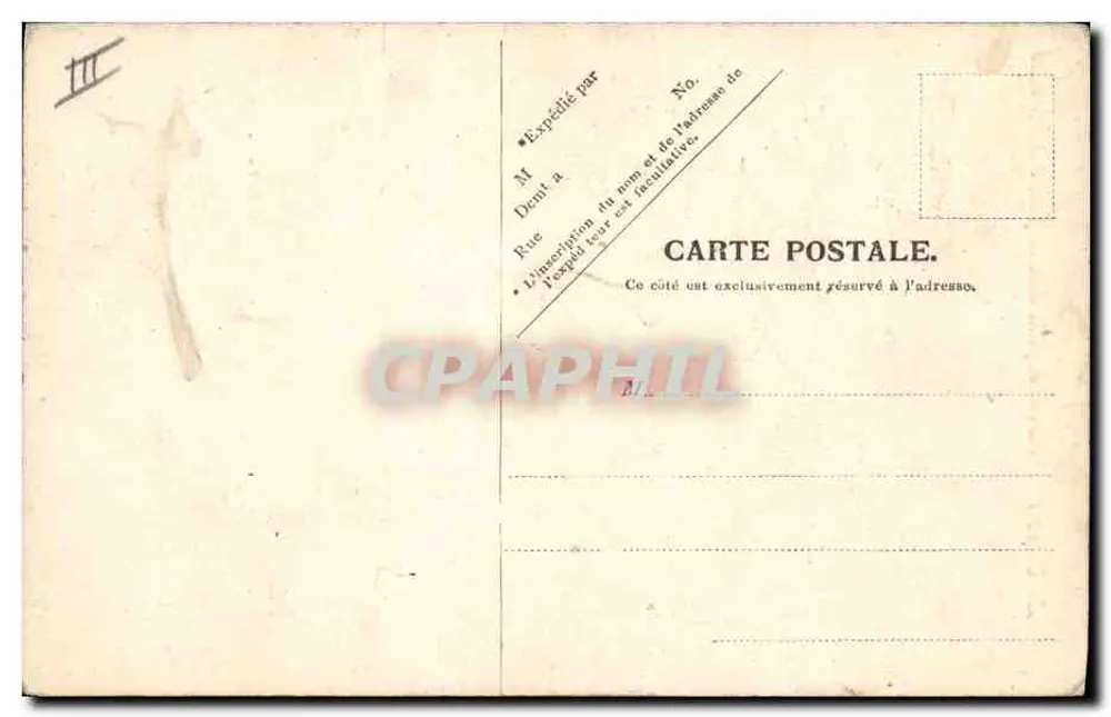 Le Tréport — Fischerboot auf der Mole bei Ebbe — V. P. Paris, Nr. 27 - Rückseite