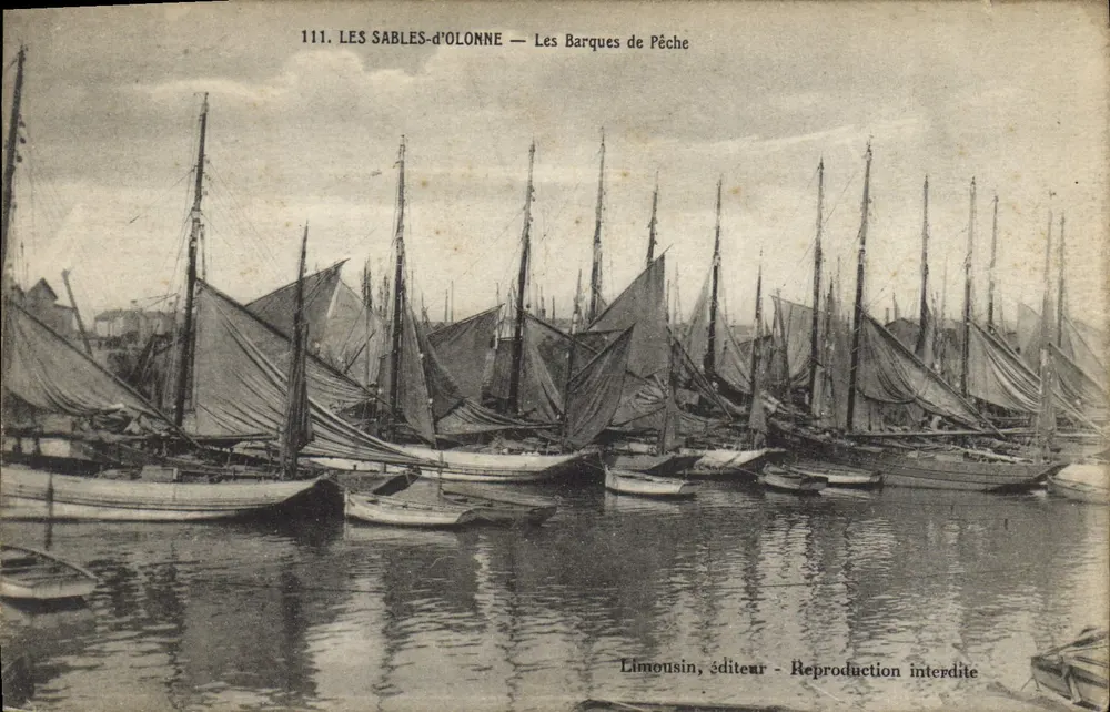 Les Sables-d'Olonne — As Barcas de Pesca — Limousin, editor - Frente