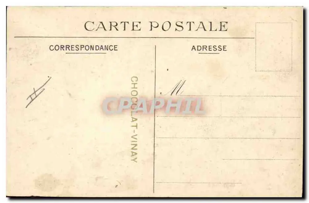 Le Havre — Fischboot im Vorhafen — C.A.B. n°14 - Rückseite