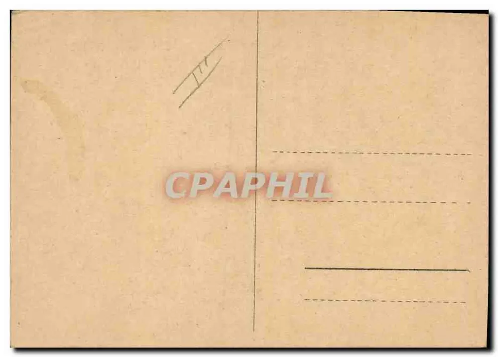 Femme en attente — dessin de E. P. — éditeur E. P. (imprimé sur la carte) - Rückseite
