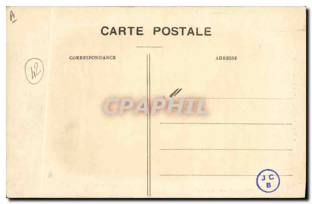 Carnac - O Gigante de Ménec — Coleção H. Laurent, Port-Louis - Verso