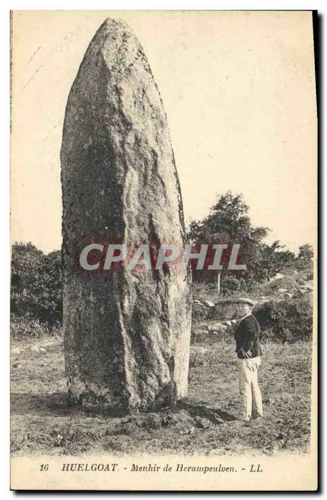 Huelgoat - Menhir de Herampeulven - LL - Vorderseite