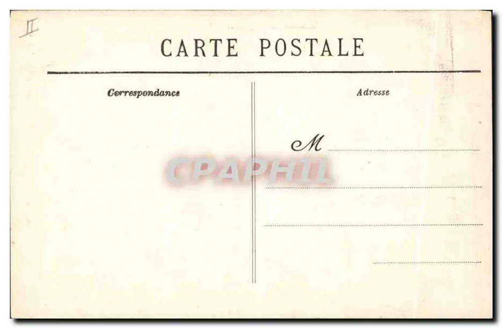Beg-Meil — Der Menhir des Sémaphore — Collection Villard, Quimper - Rückseite