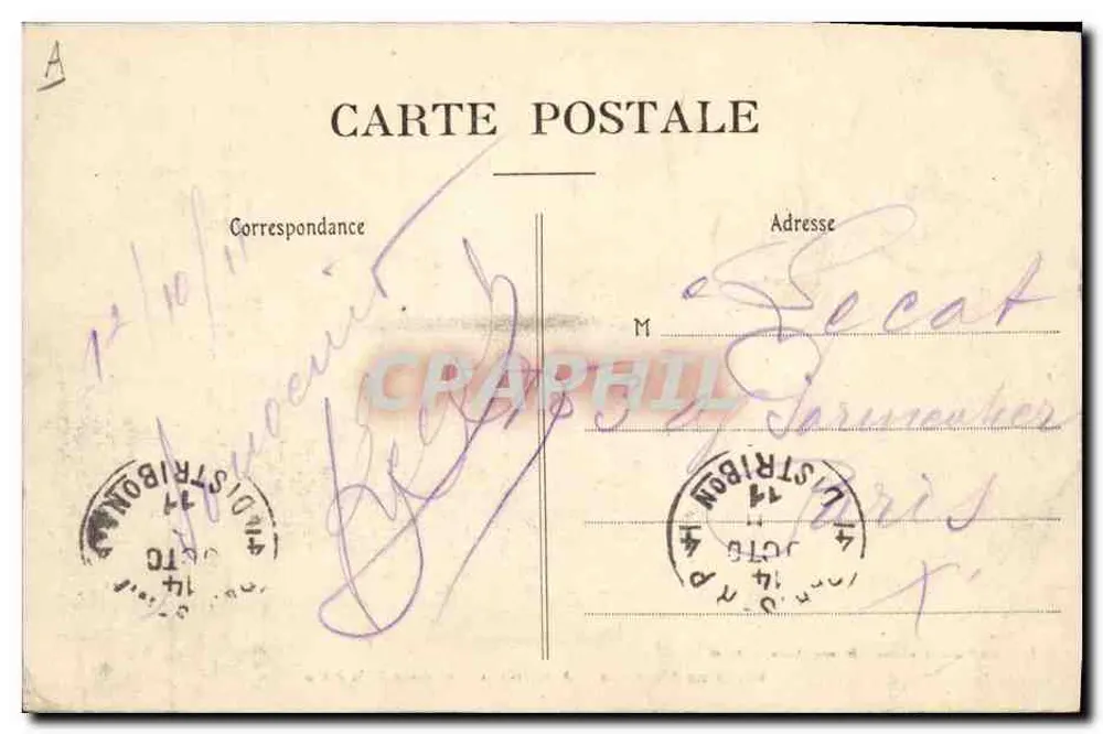 Camp de Sissonne — Artillerie — Ladung der Kanone — Pottalarn-Paruïtte, Verleger, Sissonne (Aisne) - Einlieferung - Rückseite