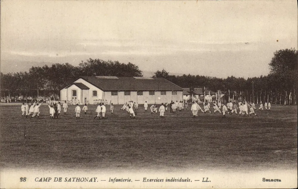 Camp de Sathonay — Infanterie — Einzelübungen — LL. — Selecta - Vorderseite