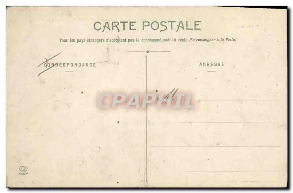 Französische Artillerie — C Regiment — 120 mm kurzes Feldgeschütz — Phototypie Lassouche Frères, Toulouse - Rückseite