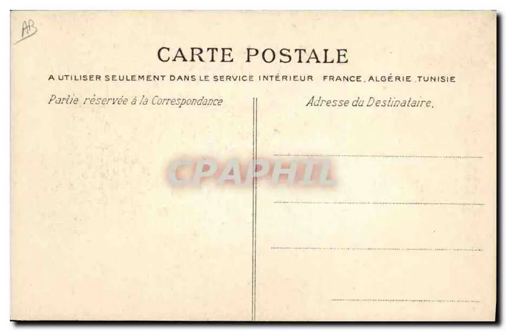 Die Granvillaise — Die Normandie — Typen und Trachten — Antike Ansichtskarte — n°19 - Rückseite