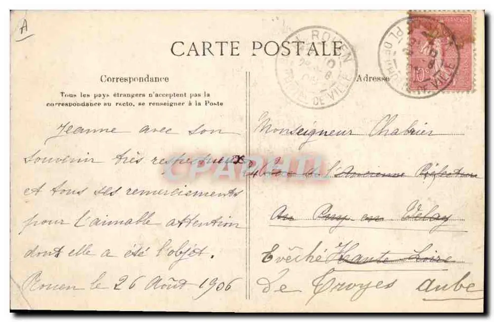 Coiffeuses Normandes — portraits de femmes en coiffes traditionnelles — éditeur L.E.C.A.L. PARIS, n° de série non visible - Verso