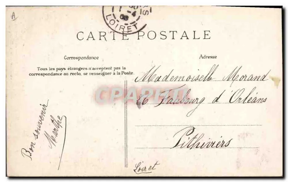A Normandia — Coiffure dita « Bourgogne » — A Bilhete postal antigo n°81 - Verso