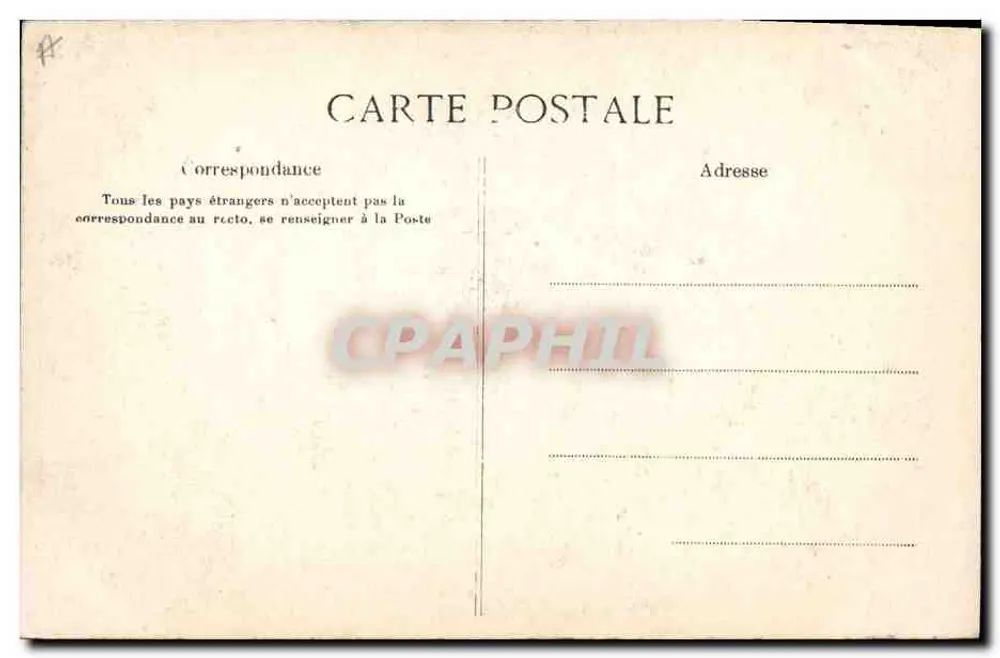 Tipos Normandos — A Bilhete postal antigo, Paris — Modelo depositado - Verso