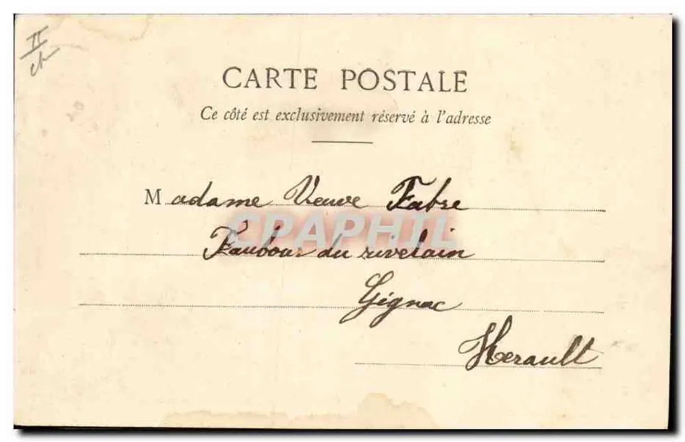 Femme en chapeau fleuri — tenant une pancarte avec l'inscription 'LA CARTE POSTALE ENTRETIEN L'AMITIÉ' — Phototypie A. BERGERET & CIE, NANCY - Rückseite