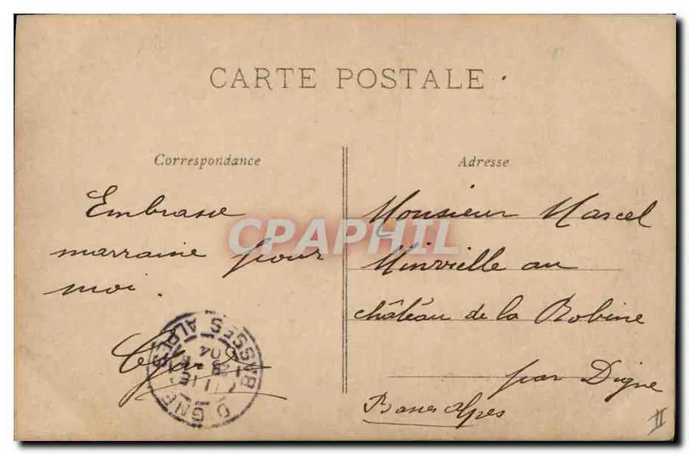 Cinco crianças contemplando um livro — Paris, editor desconhecido, n°1 - Verso