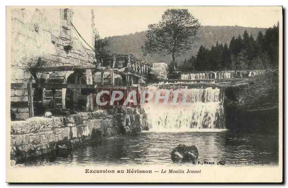 Excursion au Hérisson — Le Moulin Jeunet — G. P. J. Paris - Recto