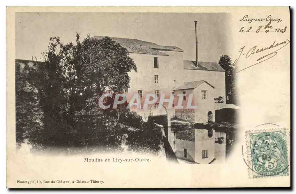 Mühle von Lizy-sur-Ourecq — Château-Thierry — Phototypie, 10, Rue du Château, à Château-Thierry - Vorderseite