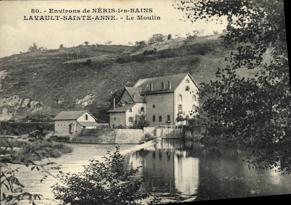 Umgebung von NÉRIS-les-BAINS — Das Mühle bei Layvault-Sainte-Anne — G. Chaumont, Verlag, Nr. 80 - Vorderseite