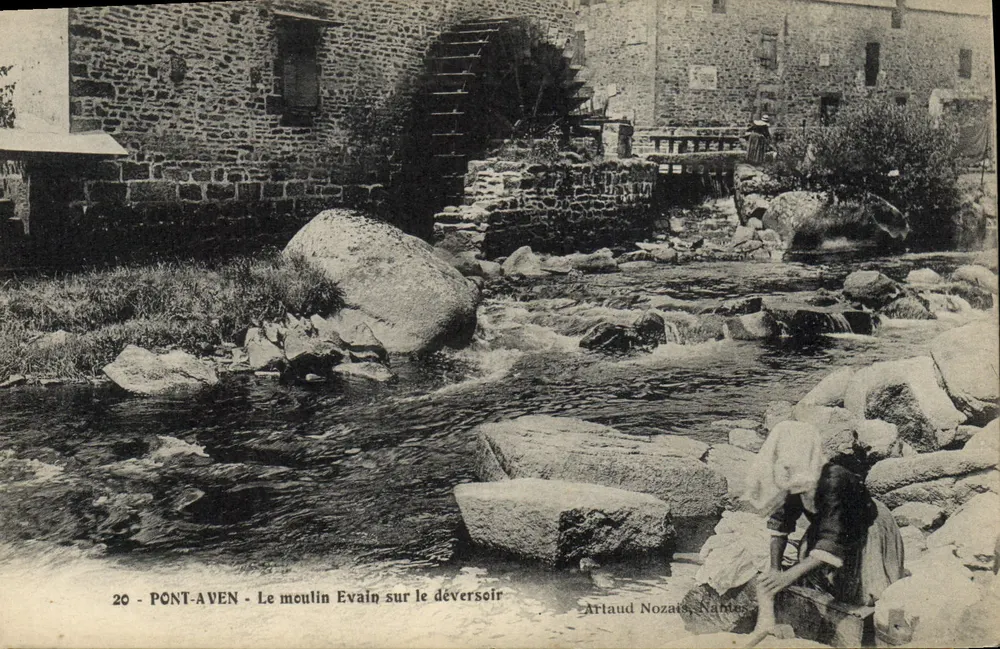 PONT-AVEN - Das Evain-Mühle am Wasserfall — Artaud Nozats, Nantes, n°20 - Vorderseite