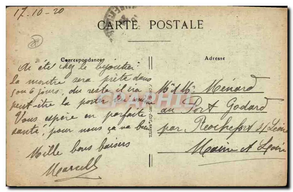 Der Menhir von Pierre-Longue — Le Croisic (Loire-Inf.) — Verleger nicht sichtbar - Rückseite