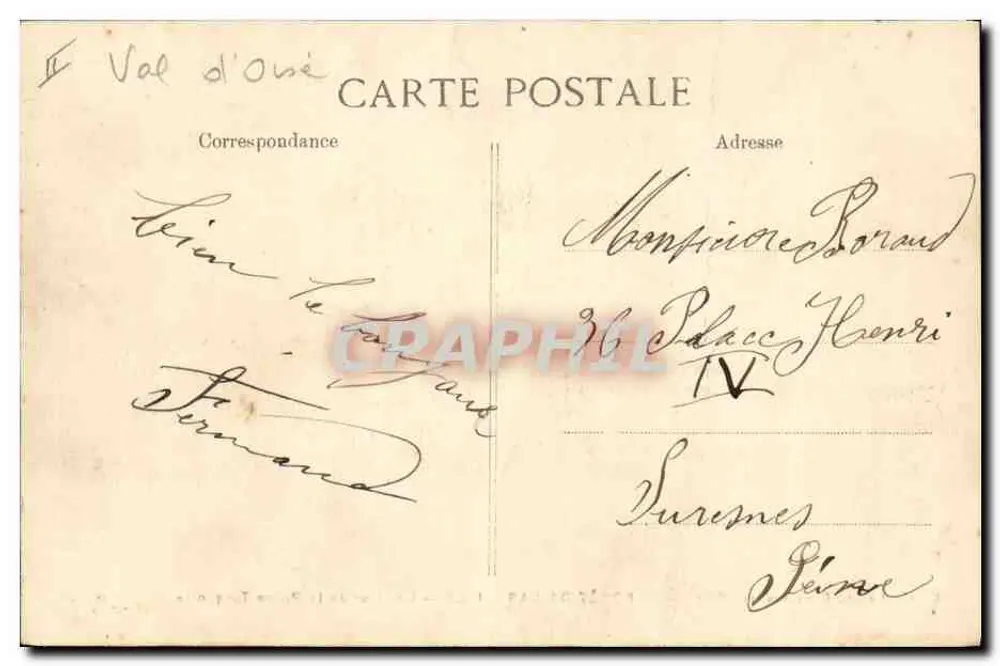 Wald von Carneille — Innenansicht der Turquoise Stein — Frémont édit., Beaumont-sur-Oise - Rückseite