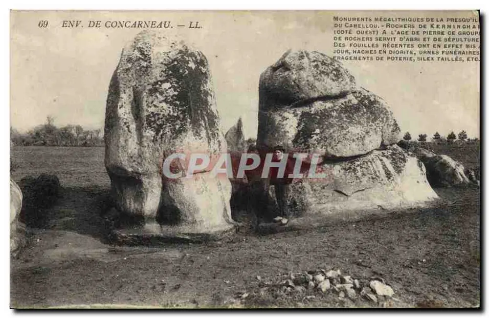 Megalithische Monumente der Halbinsel Cabellou — In der Nähe von Concarneau — LL - Vorderseite
