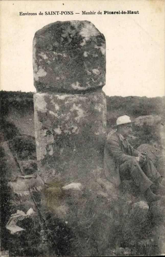 Menhir von Picarel-le-Haut — In der Nähe von Saint-Pons — Edition St-Pons - Vorderseite