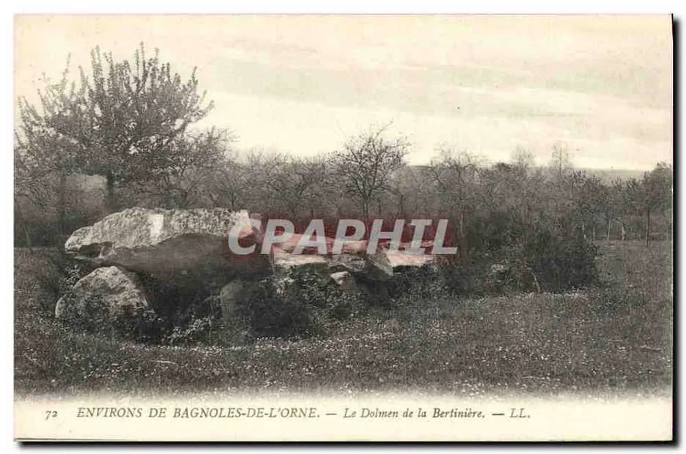 Umgebung von Bagnoles-de-l'Orne — Dolmen de la Bertinière — LL - Vorderseite