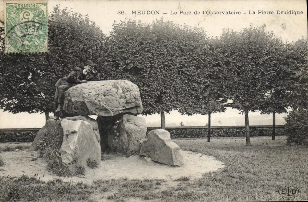 Meudon — Le Parc de l'Observatoire — La Pierre Druidique — Éditeur ELD, n°36 - Vorderseite