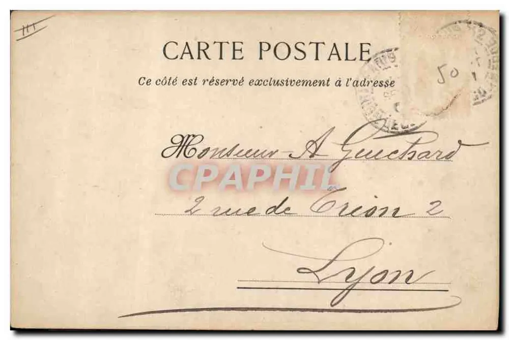 Innenraum eines Militärkrankenhauses — Soldaten und Krankenpfleger — Impr. Camis, Paris, n°50 - Rückseite