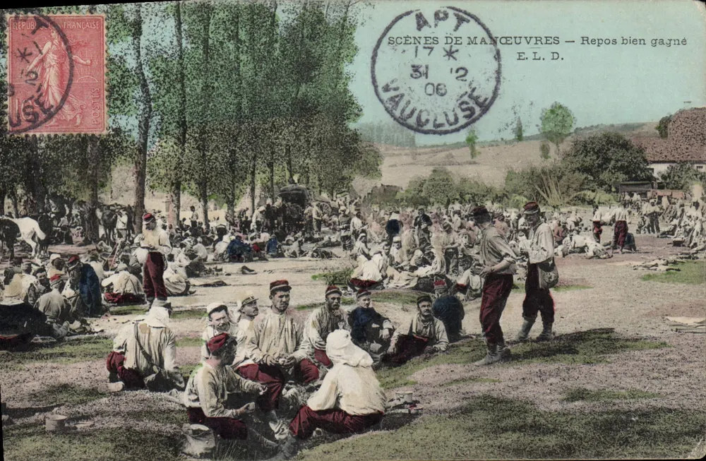 Szenen aus Manövern — Verdientes Ruhen — E.L.D. — Vaucluse - Vorderseite