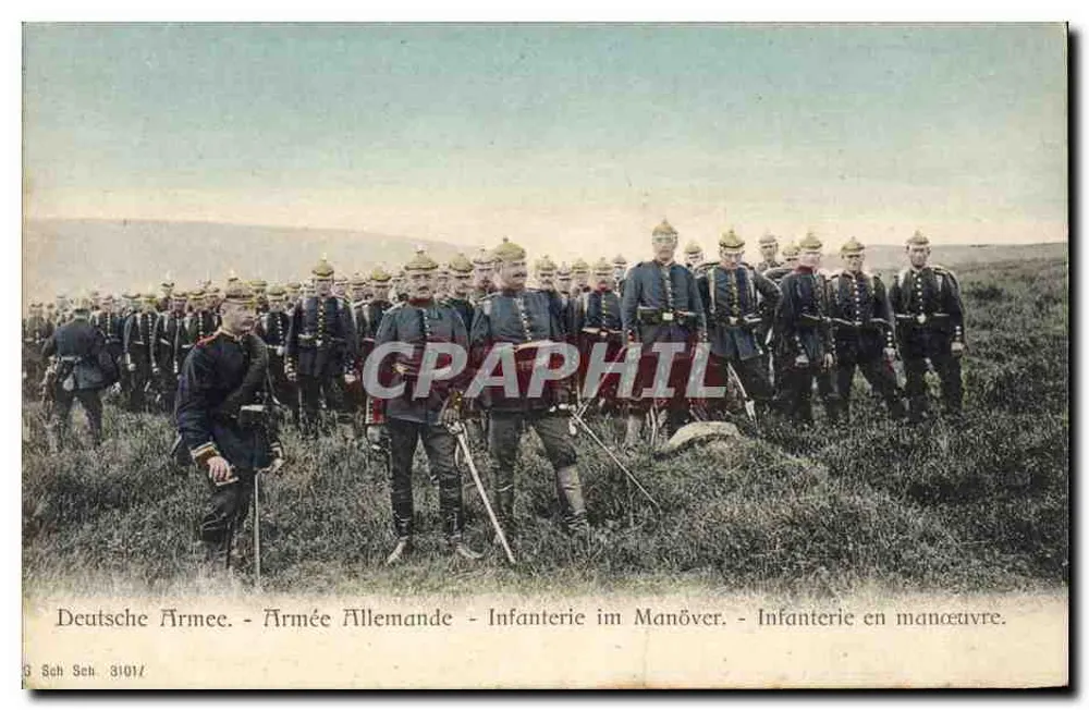 Infanterie in Manövern — Deutsches Heer — G Sch 3101/ - Vorderseite