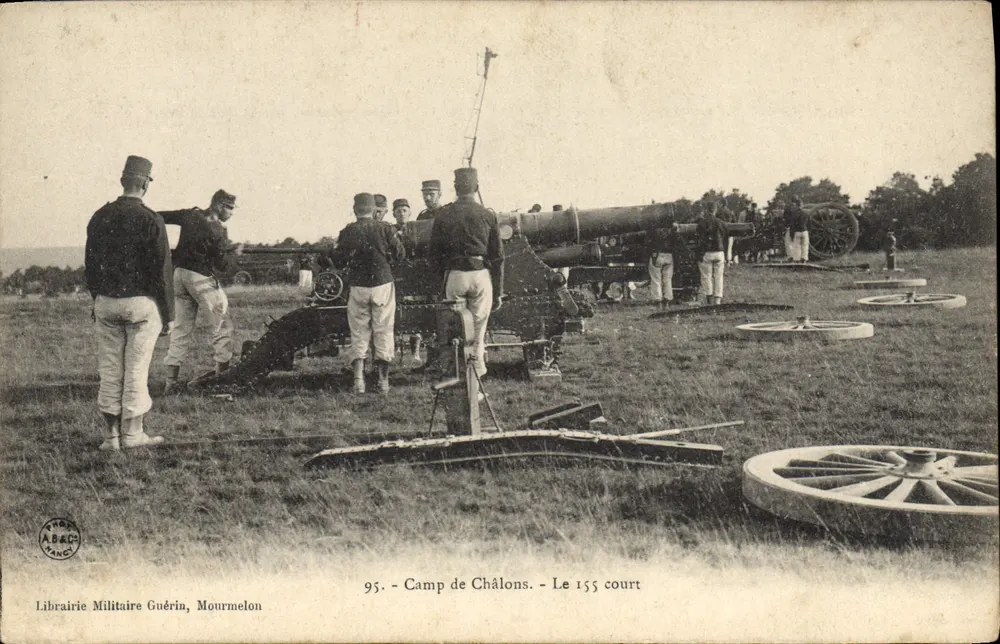 Lager von Châlons — Das 155 kurz — Militärbuchhandlung Guérin, Mourmelen - Vorderseite