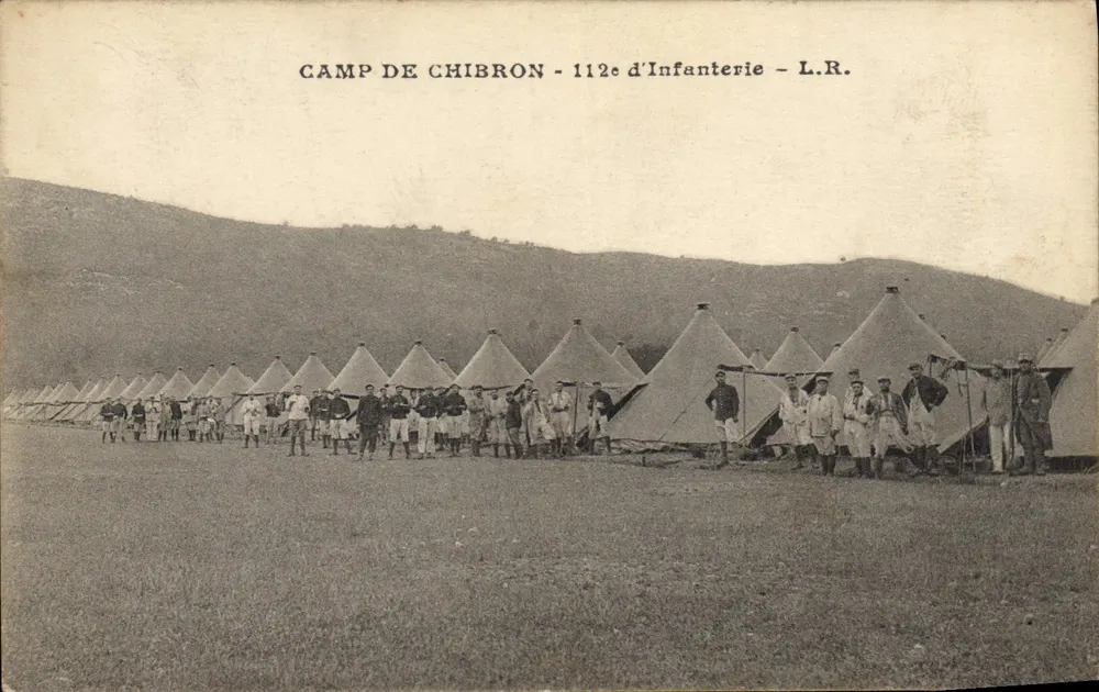 Lager Chibron — 112. Infanterie — L.R. - Vorderseite