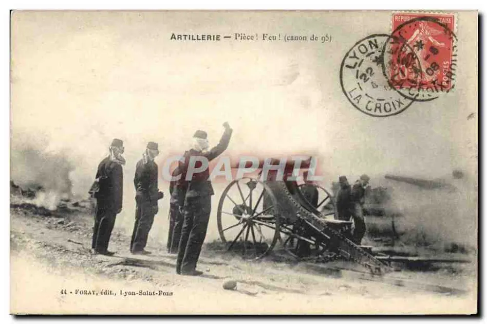 Artillerie — Stück! Feuer! (Kanone 95) — Foray, Lyon-Saint-Fons - Vorderseite