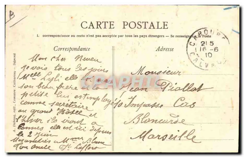 Frau im normannischen Kostüm — Geschichte des normannischen Kostüms — Die Spitze — A. Dubosq, Verlag Calvados - Rückseite
