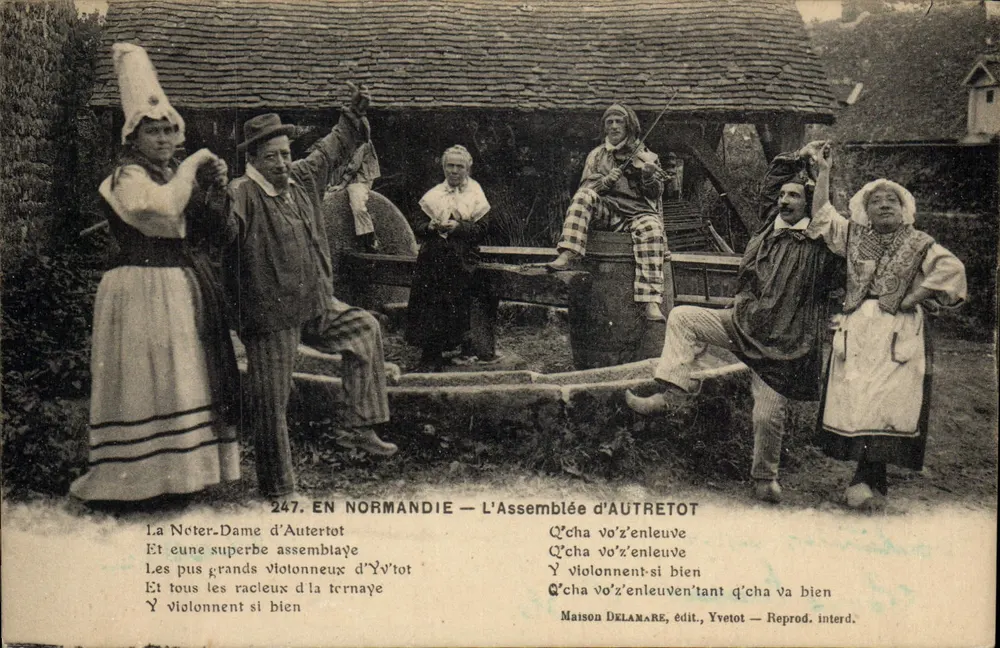 Autretot — A Assembléia de Autretot — Casa Delanare, editor Yvetot - Frente