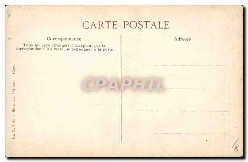 Coiffes d'hier - Étrepagny — A Normandia, editor Bernard, Caen, n°34 - Verso