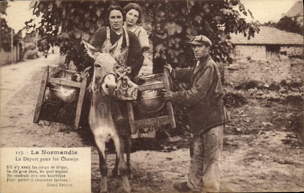 La Normandie — Der Aufbruch in die Felder — Henri ERNICE, n°117 - Vorderseite