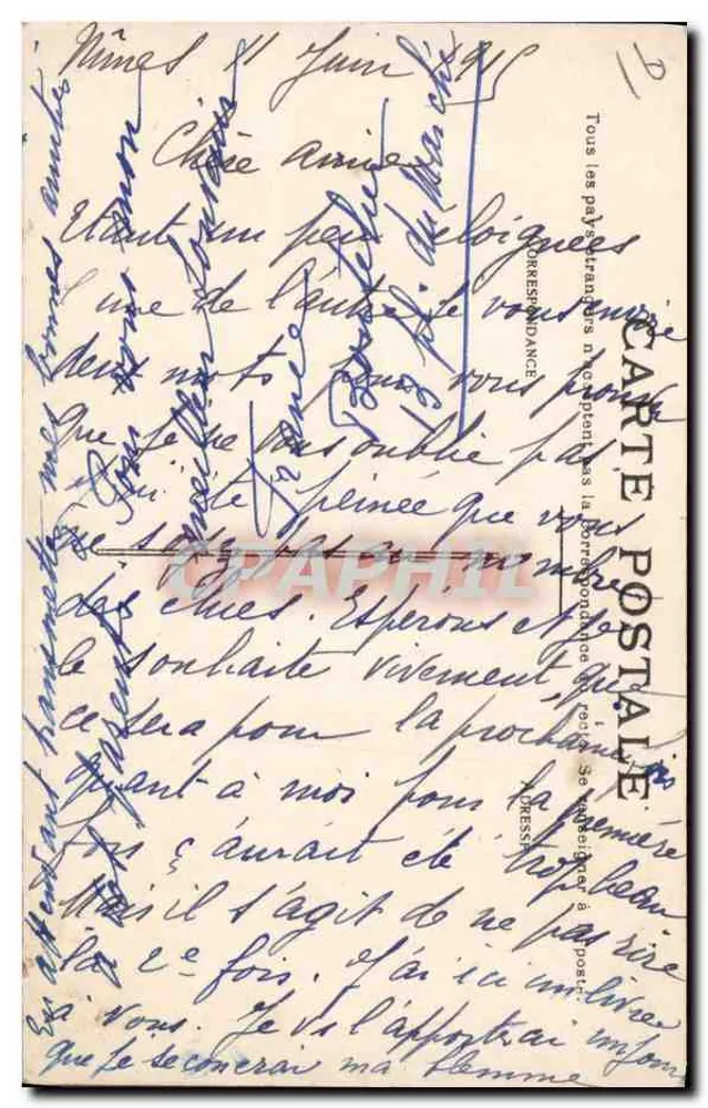 Mistinguette, Eldorado — kobieta w kapeluszu z kwiatami trzymająca filiżanek i puchar — wydawca M.B. n°1972 - Rewers
